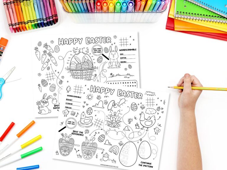 Easter Activity Placemats (6 Pages)