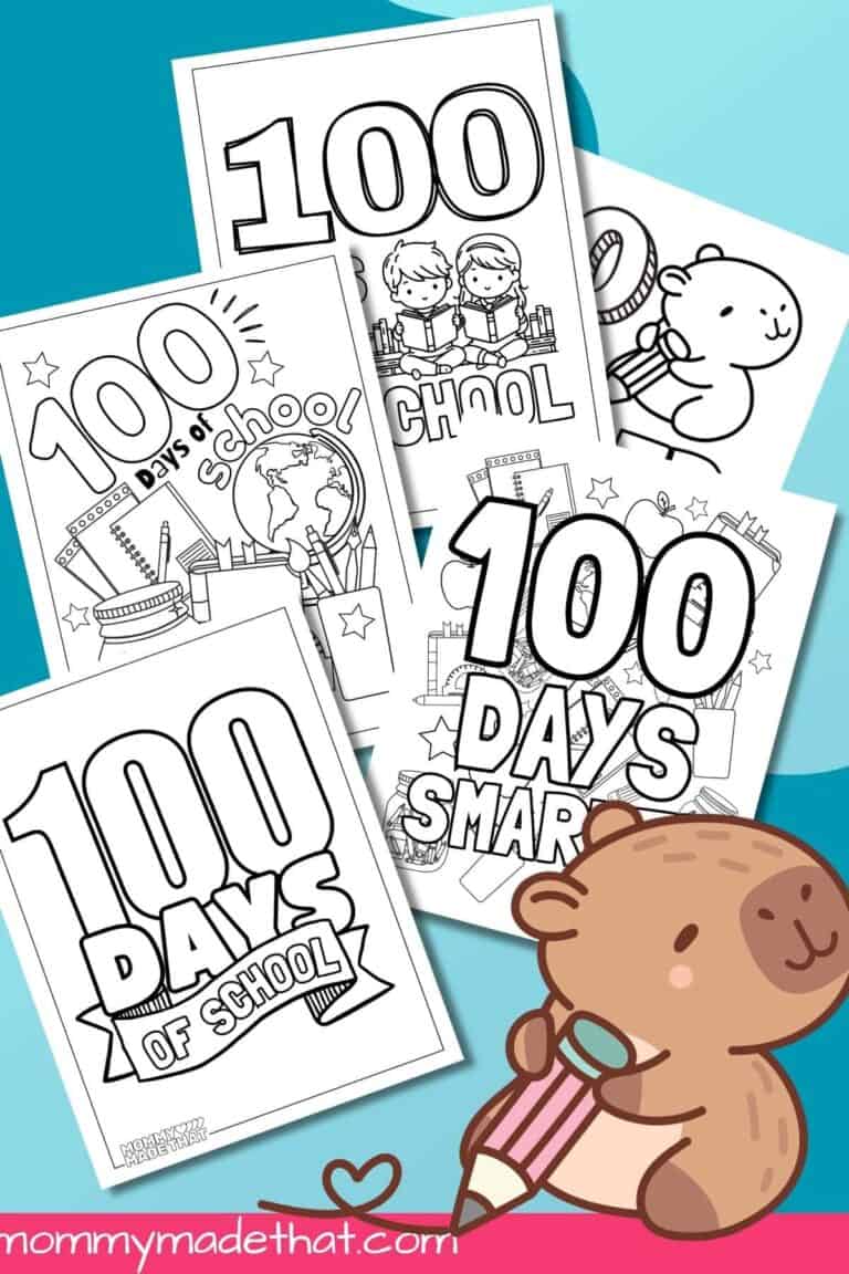 100th Day of School Coloring Pages