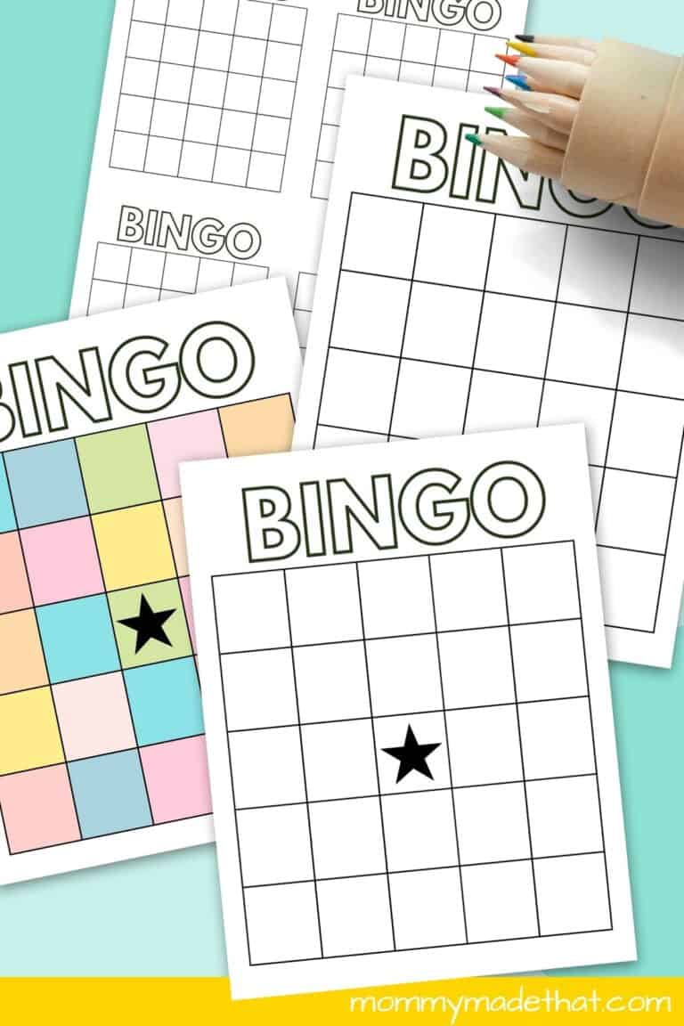 Blank Bingo Card Templates