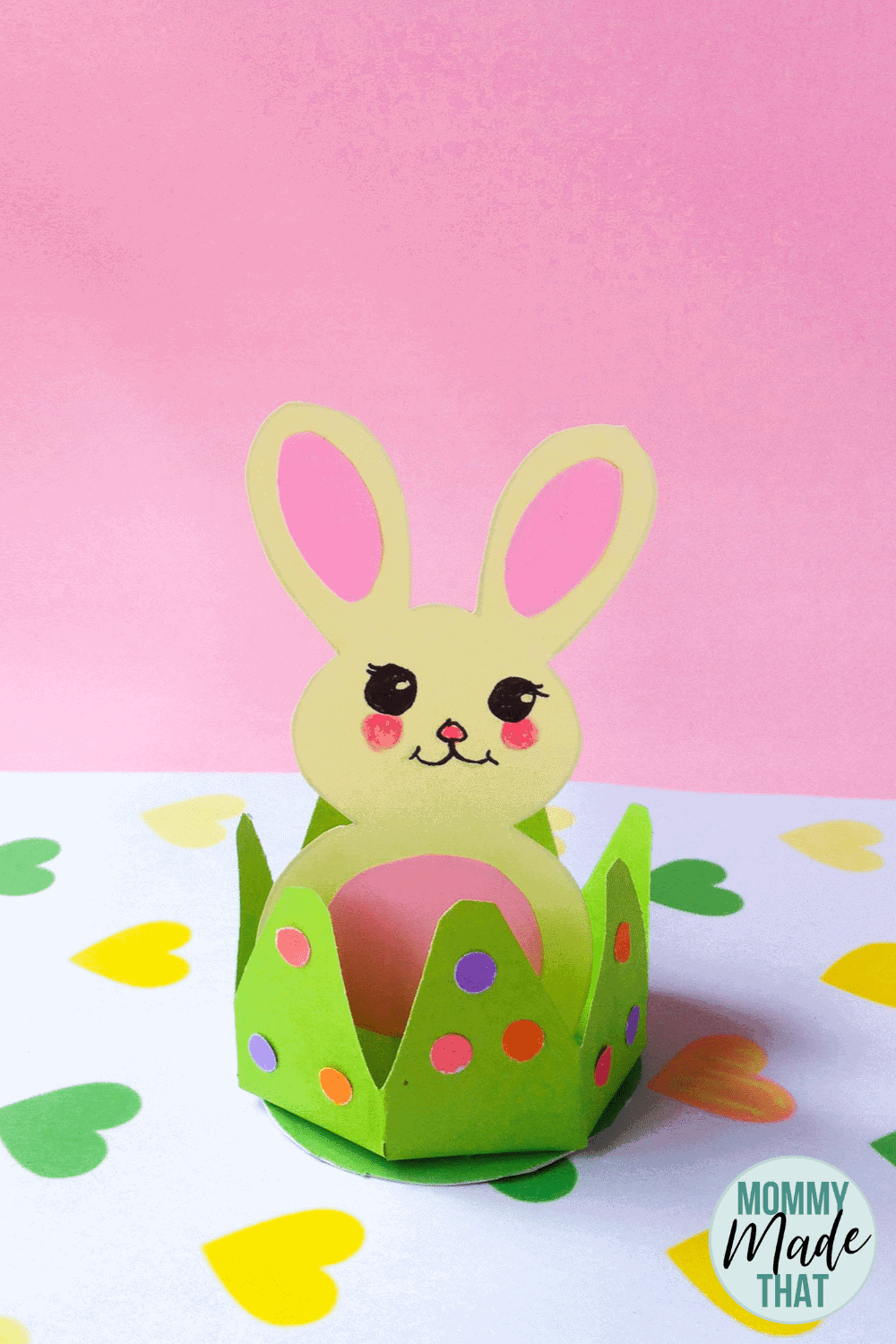 Easter bunny in the grass craft