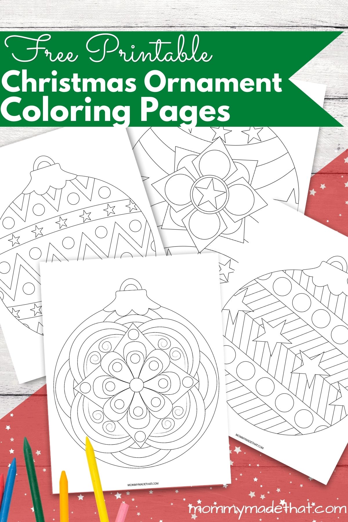 Christmas Ornament Coloring Pages printable preview