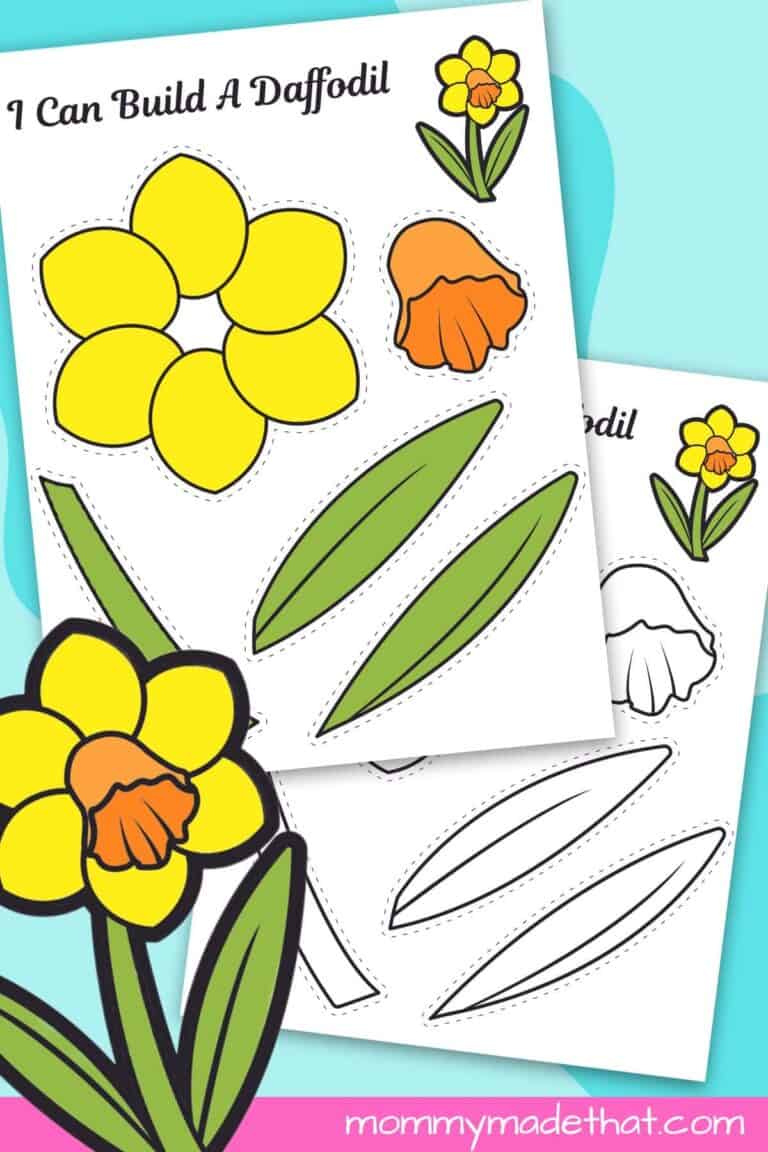 Daffodil Cut and Paste Craft