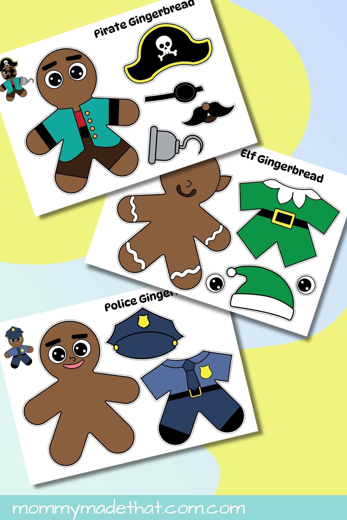 Disguise a Gingerbread Man printable preview