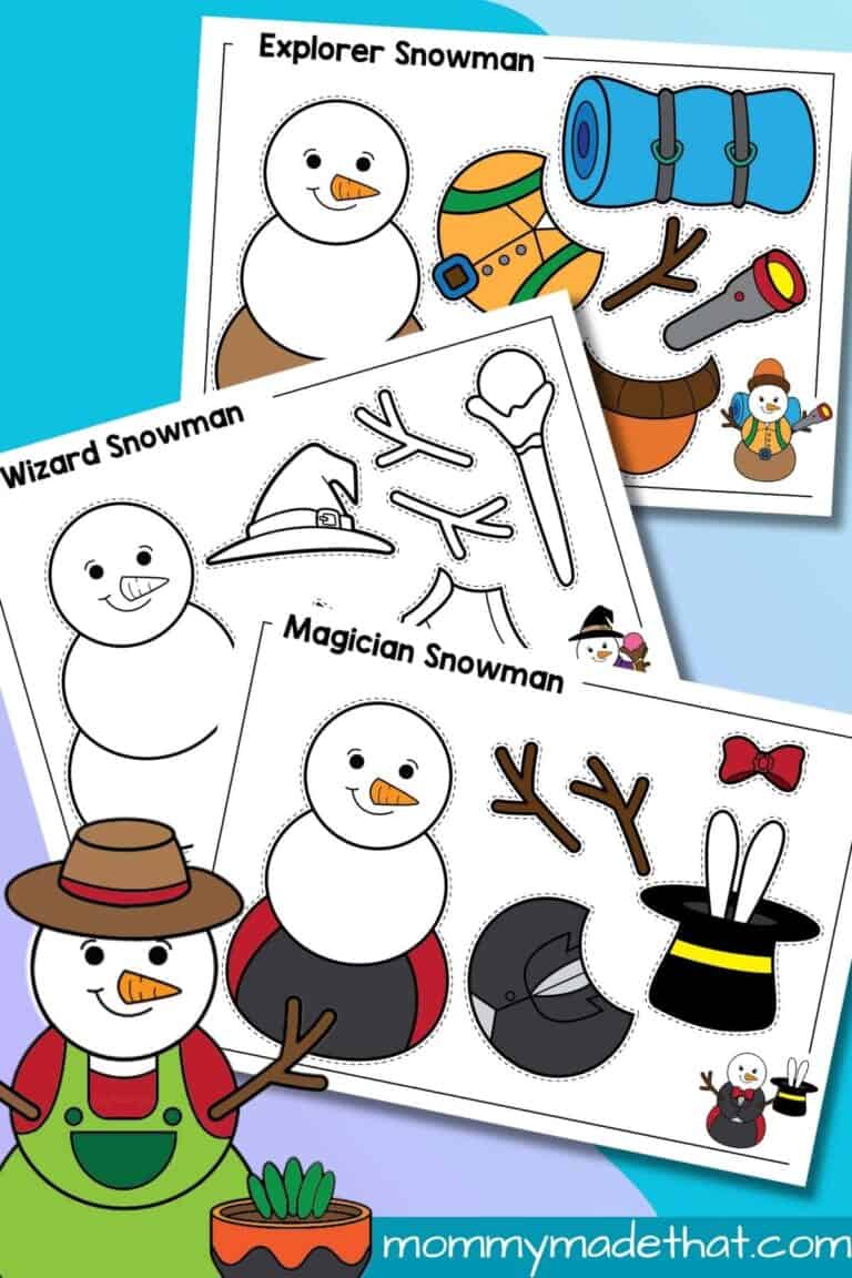 Disguise a Snowman Printable