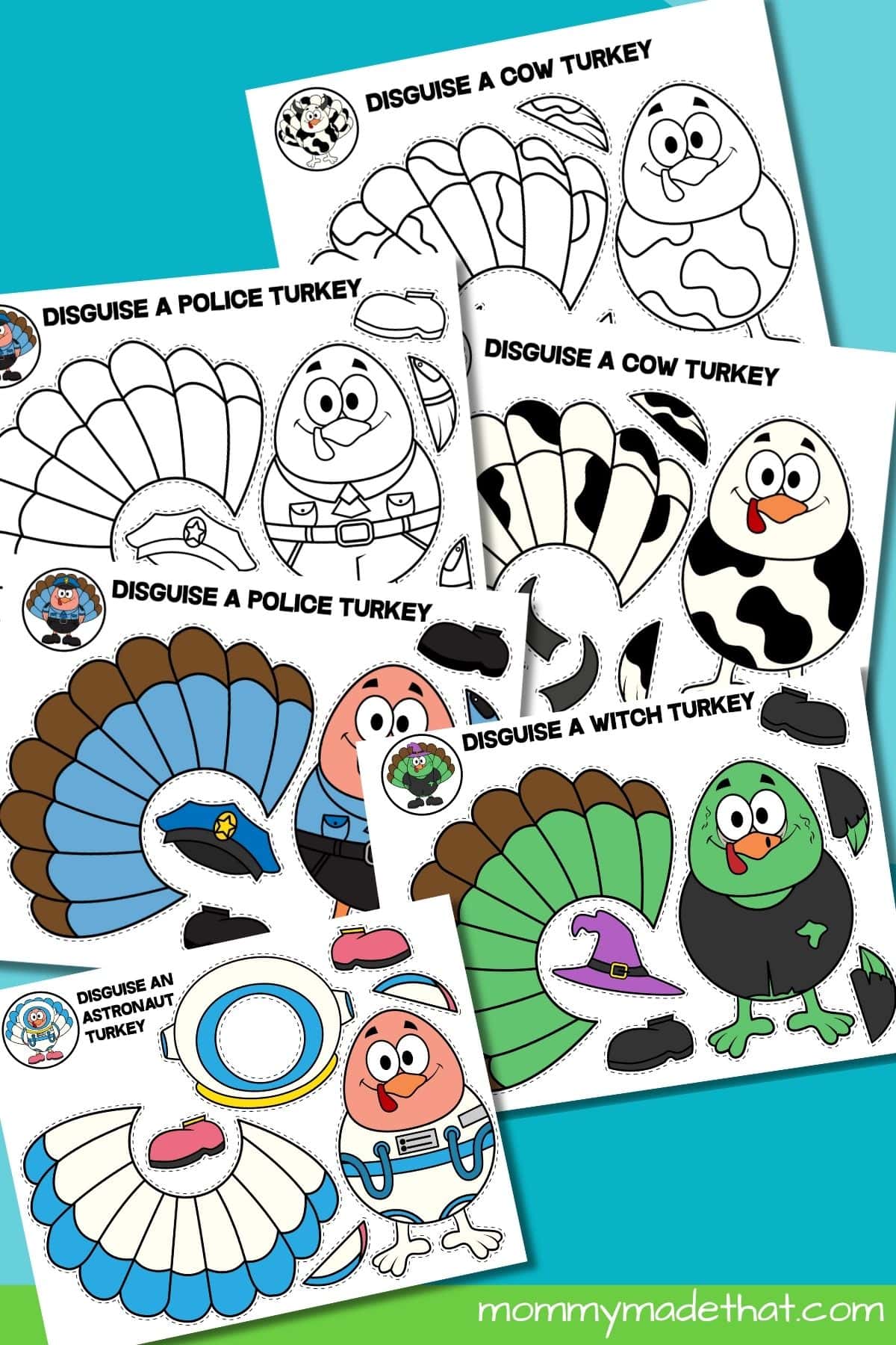 Disguise a Turkey printable preview