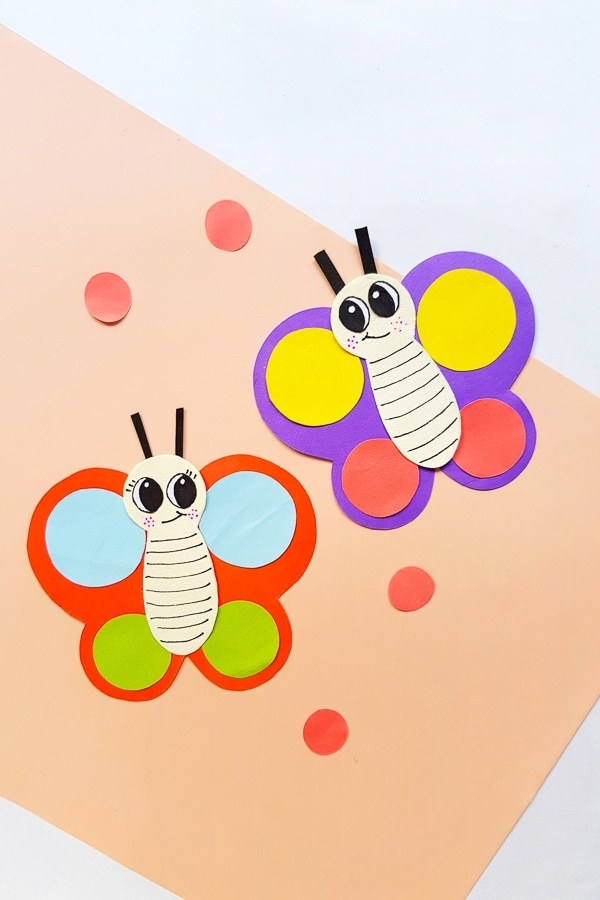 Easy paper butterfly craft