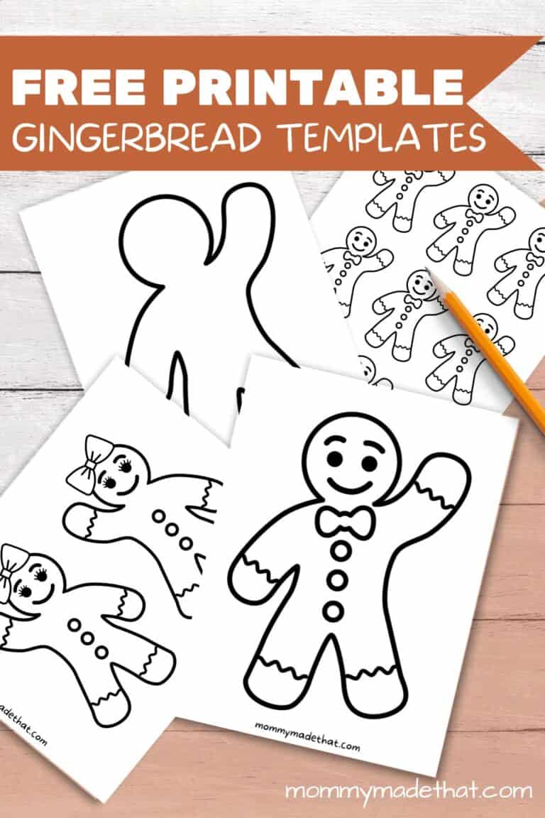 Gingerbread Man and Girl Templates