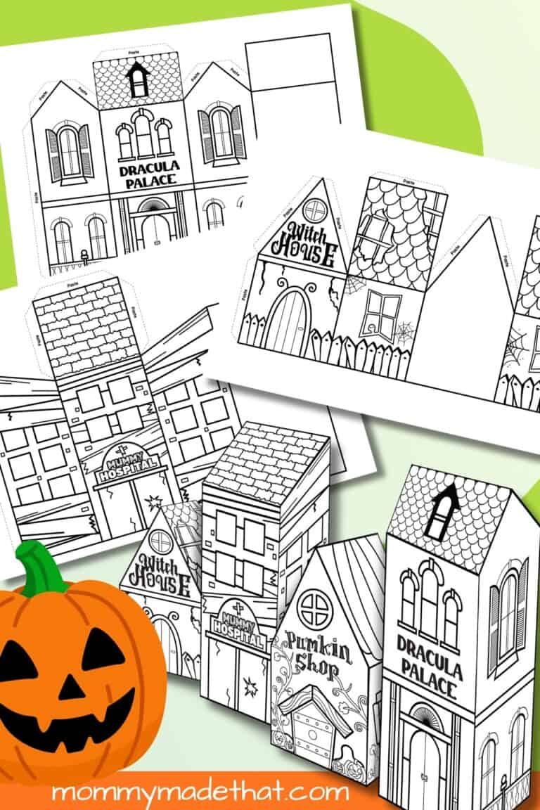 Halloween 3D Paper Village