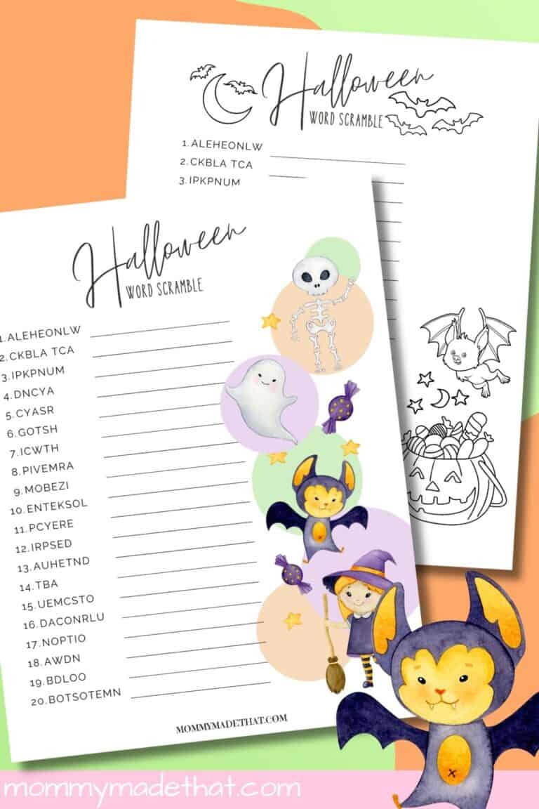 Halloween Word Scramble