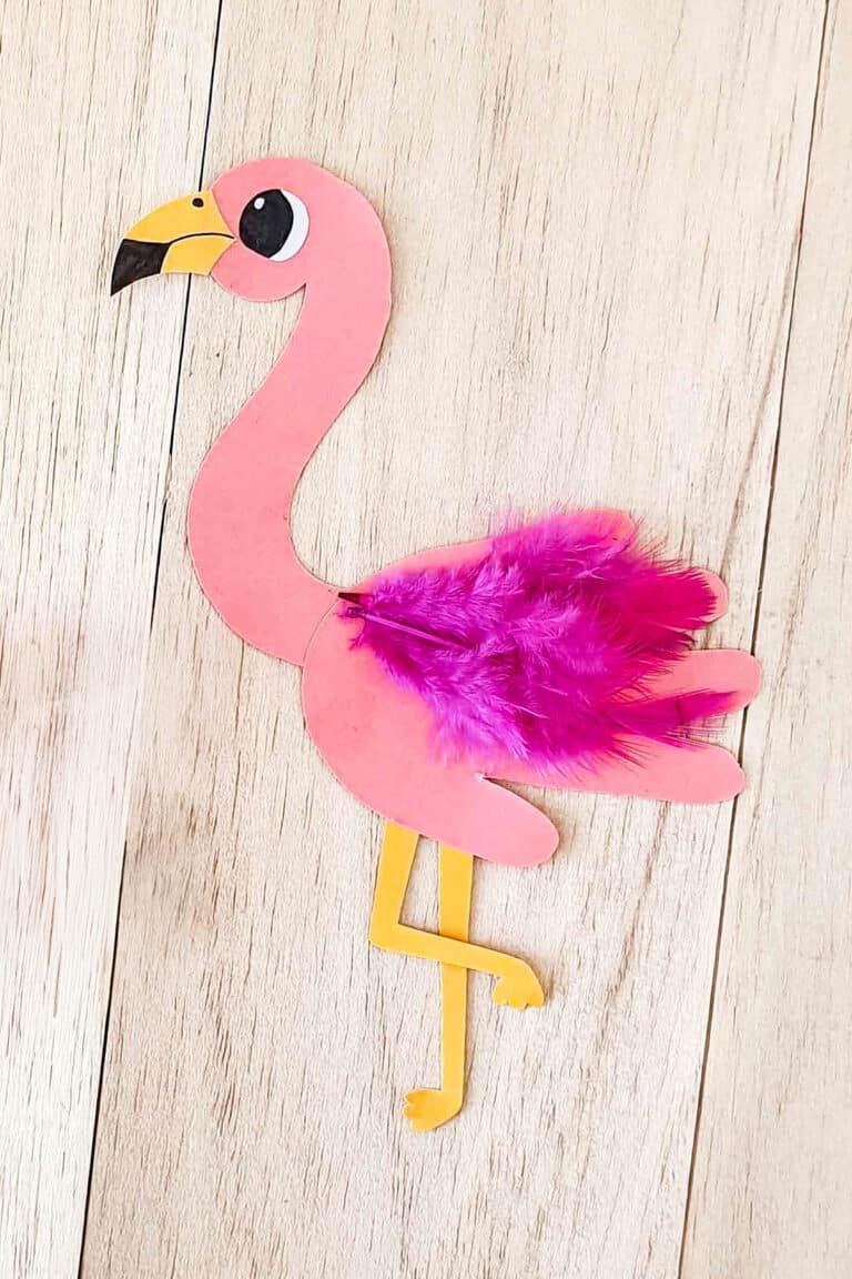 Handprint Flamingo Craft