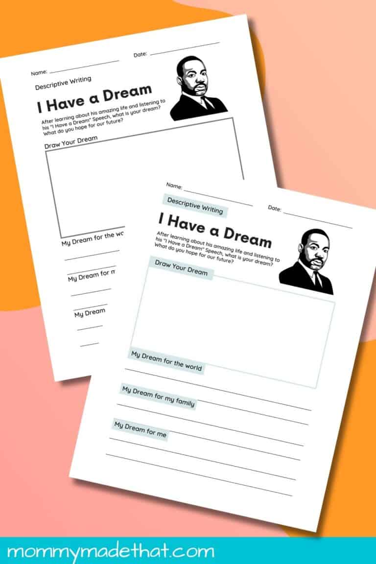 I Have a Dream Worksheets