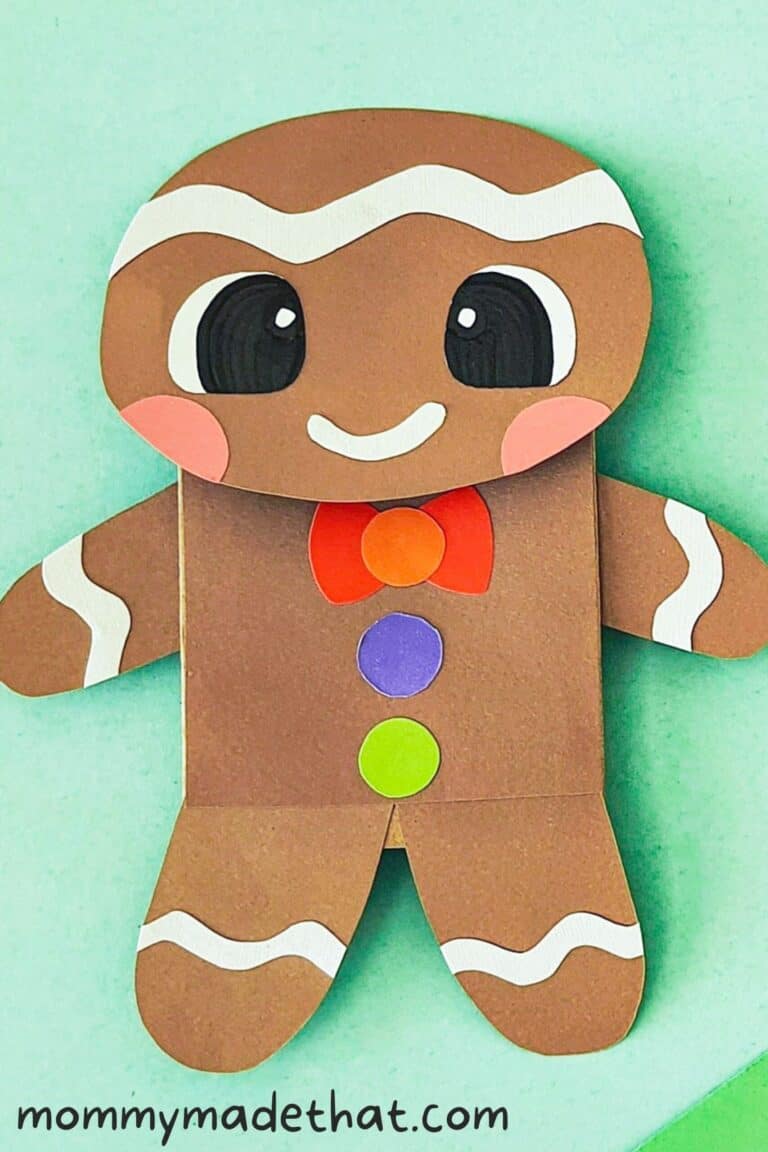 Paper Bag Gingerbread Man Puppet