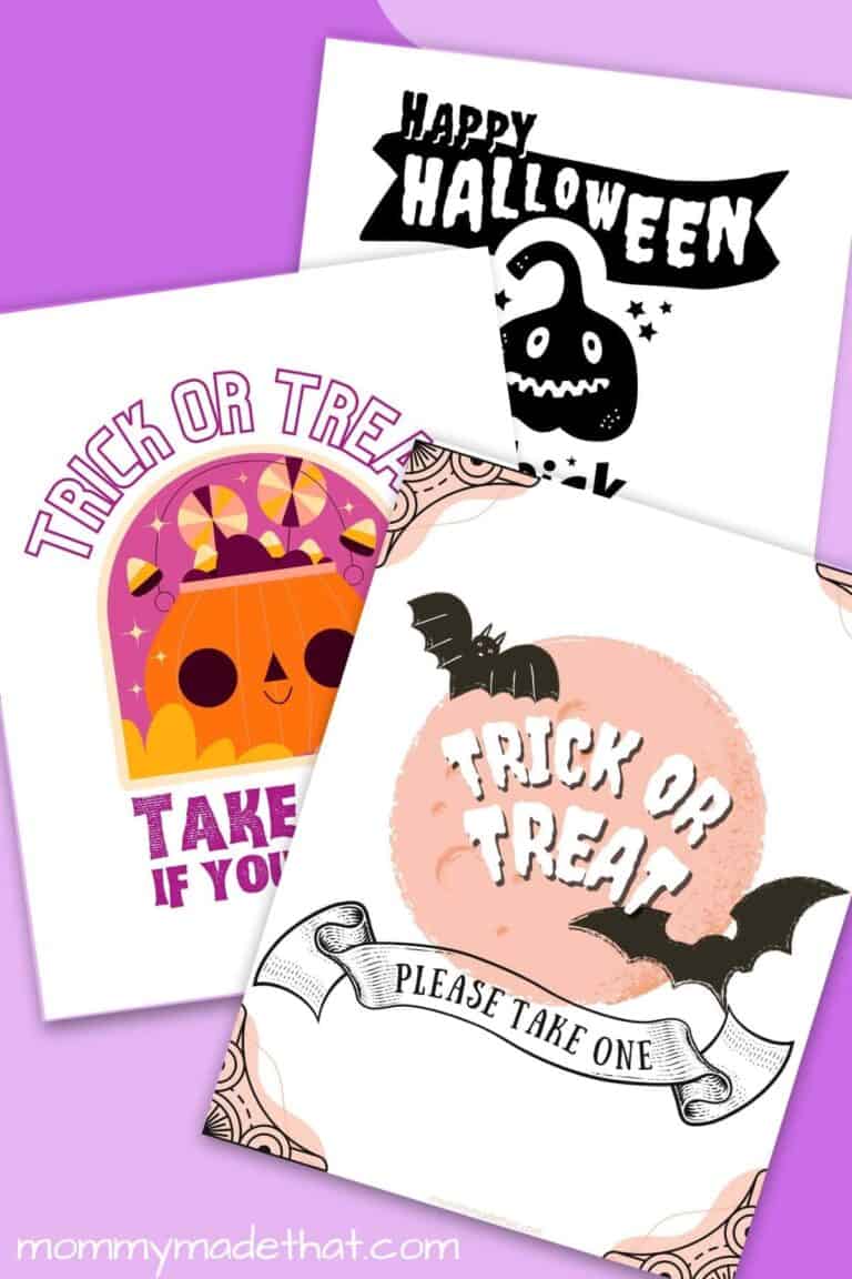 Please Take One Halloween Signs