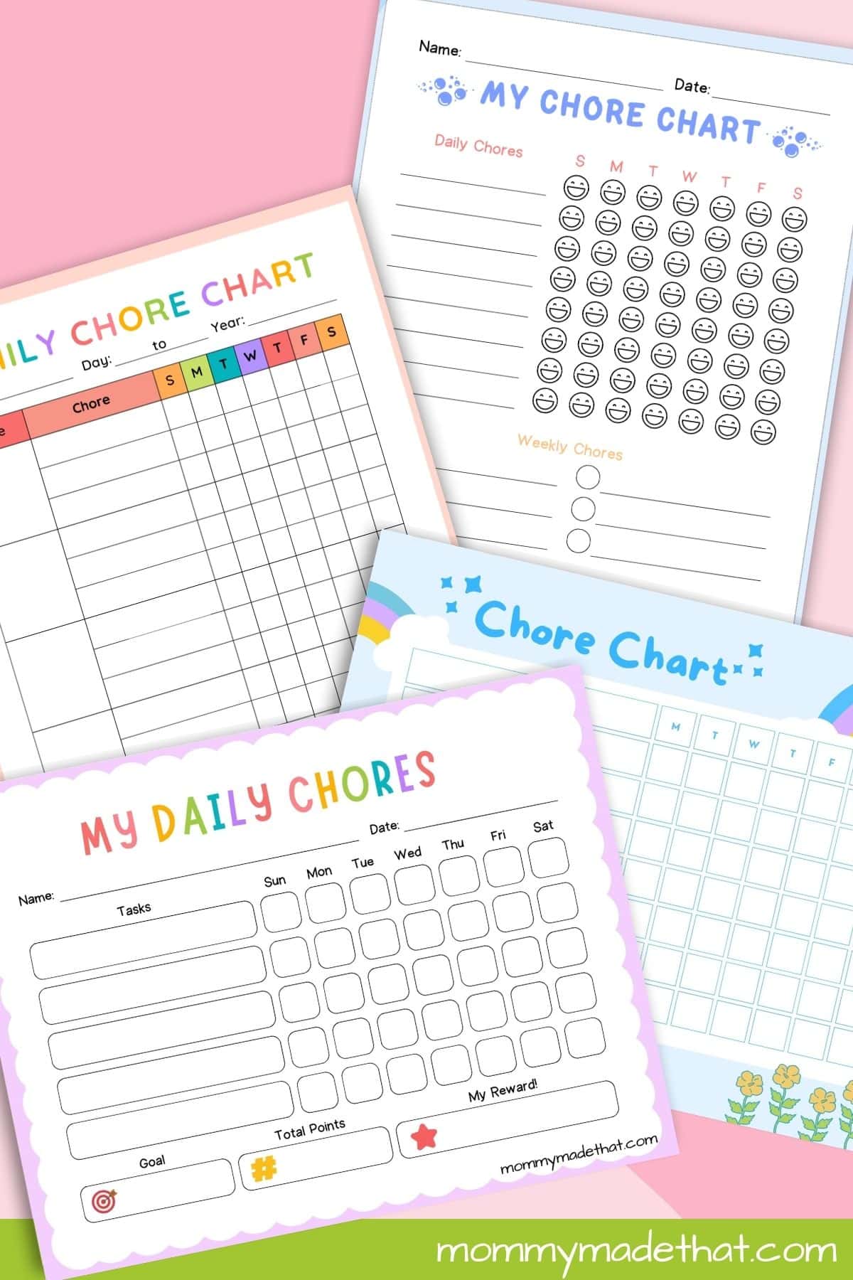 Printable Chore Charts printable preview