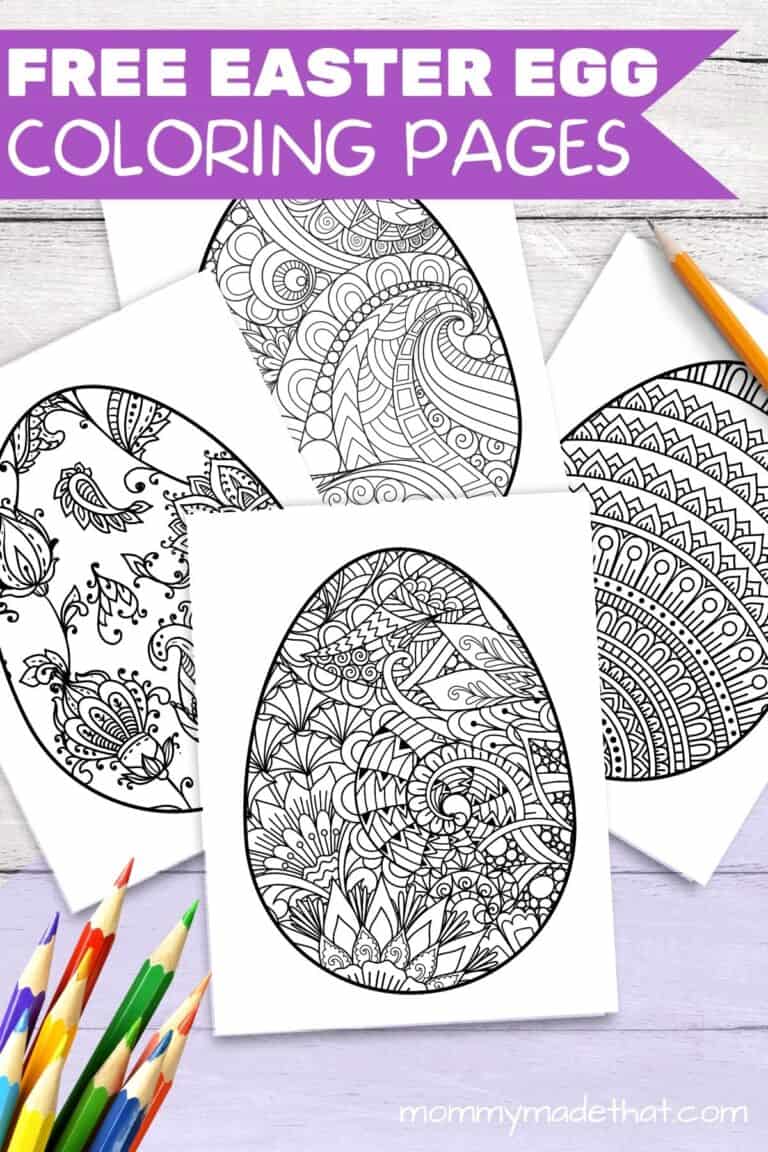 Easter Egg Mandala Coloring Pages