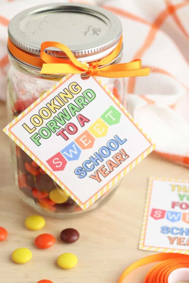 Sweet School Year Teacher Gift Tags