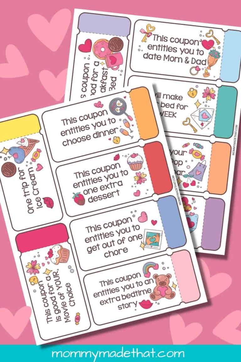 Valentine Coupons for Kids