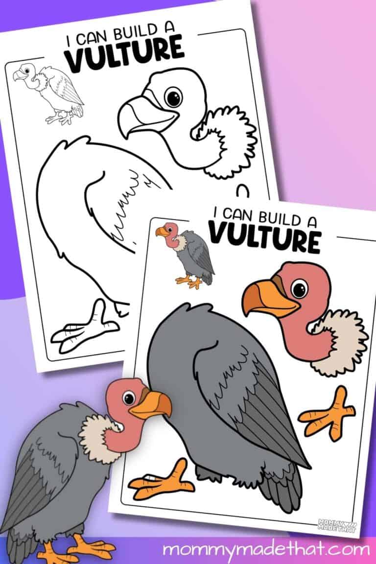 Vulture Cut and Paste Craft