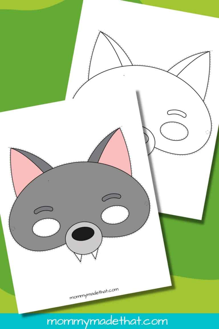 Wolf Mask Template