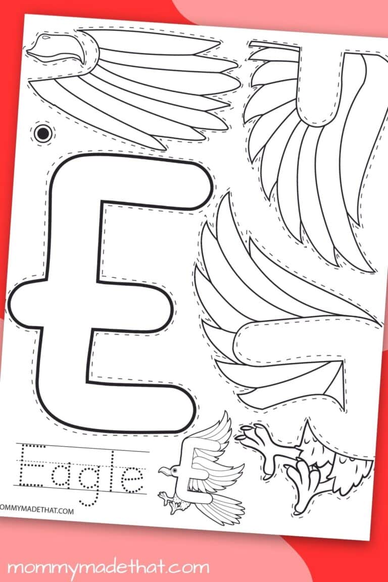 Letter E Eagle Craft