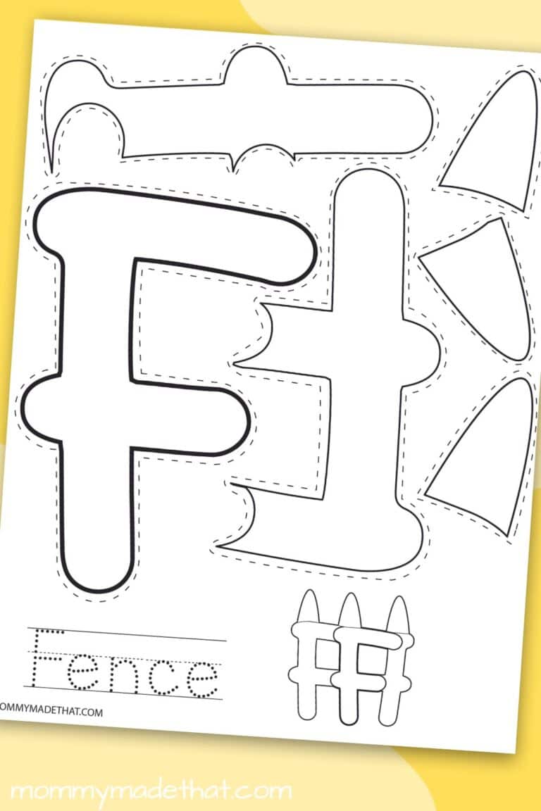 Letter F Fence Craft