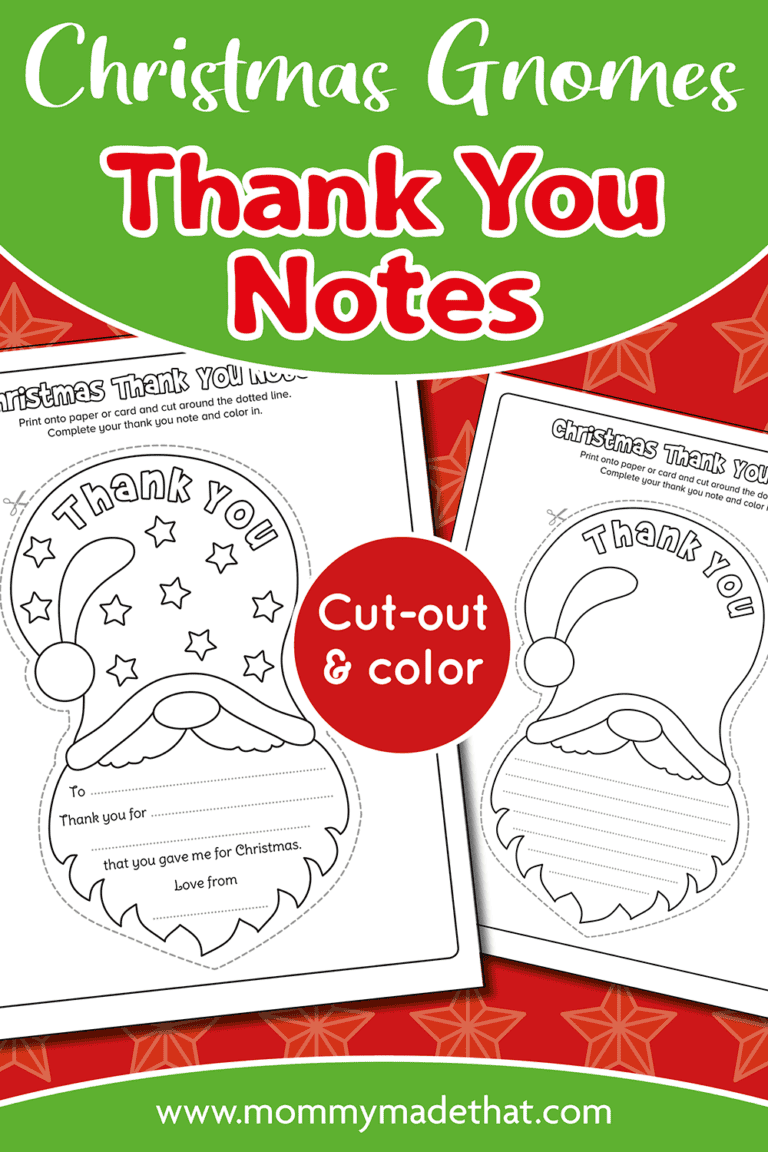 Gnome Christmas Thank You Notes