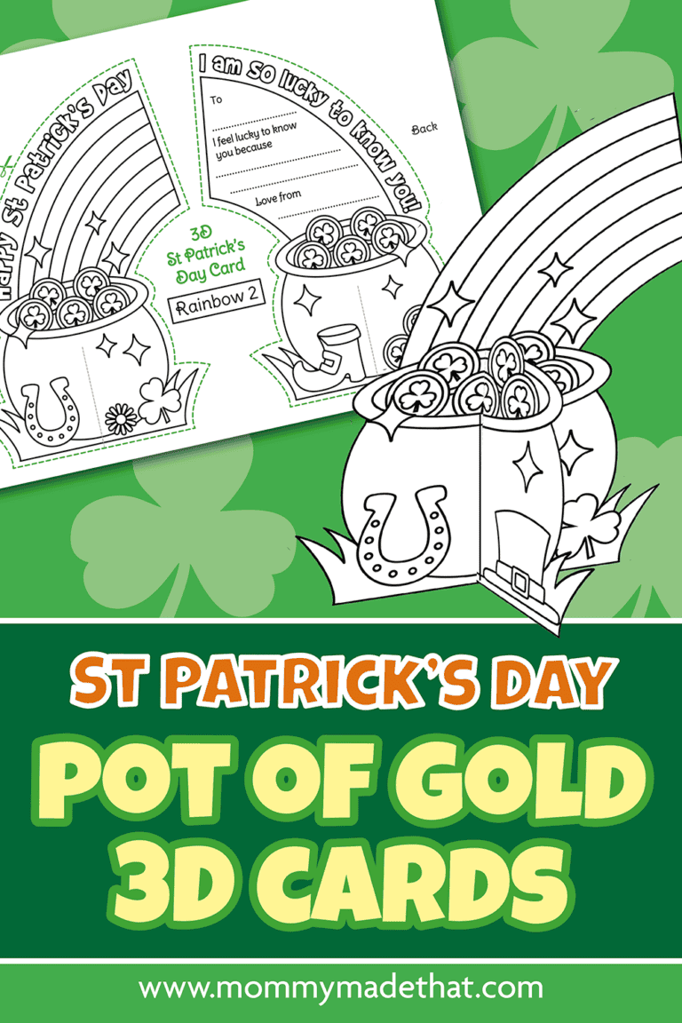 St. Patrick’s Day 3D Rainbow Card