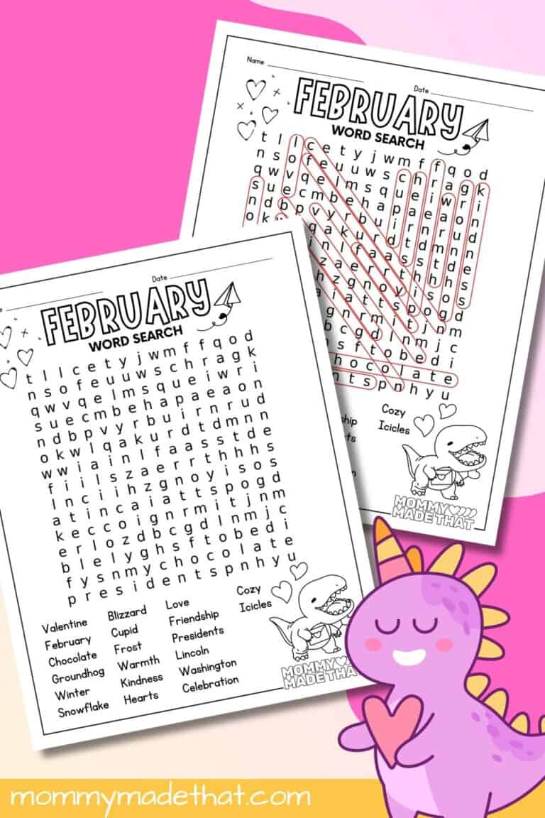 February Word Search