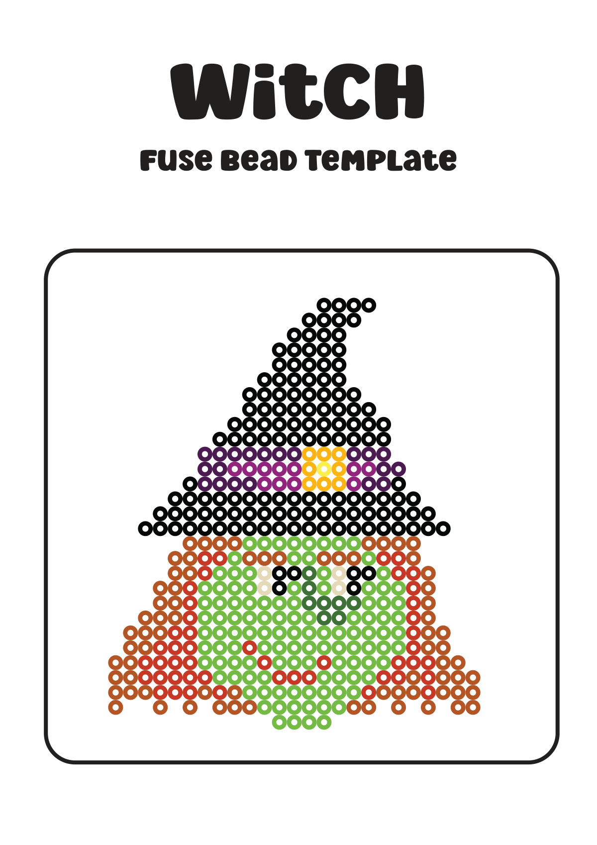 Halloween Character Fuse Bead Patterns