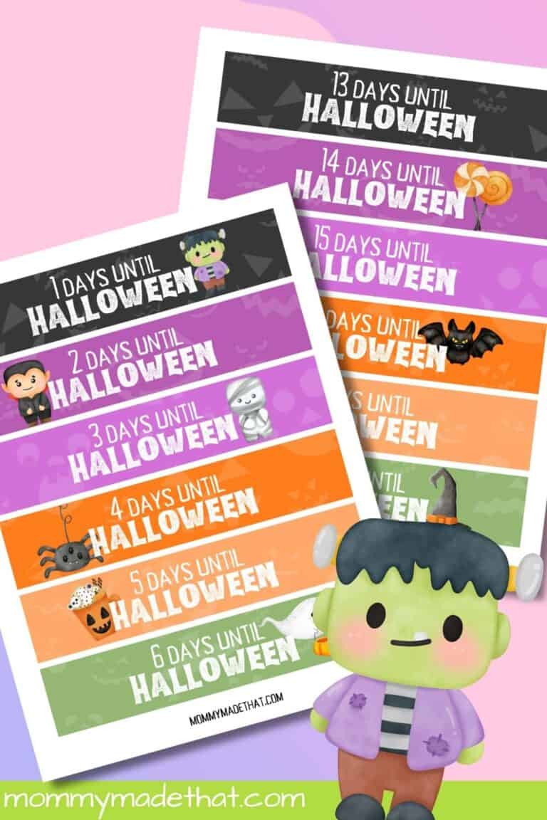 Halloween Paper Chain Countdown
