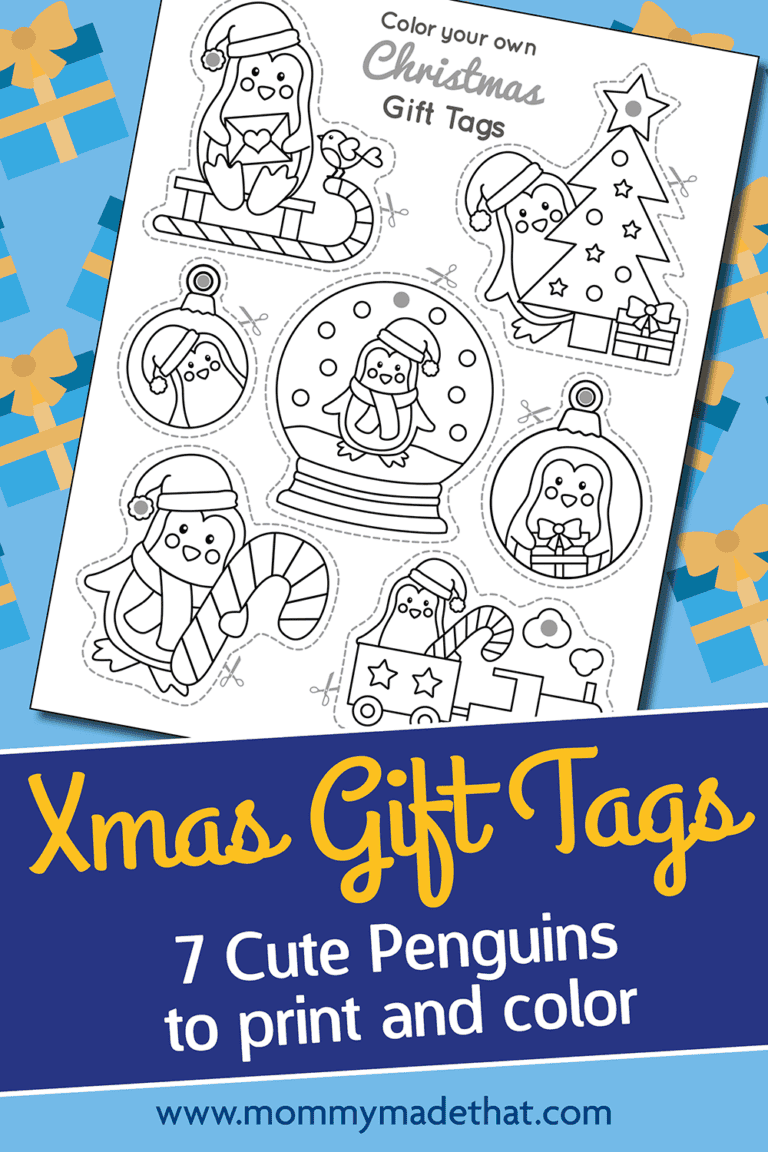 Penguin Christmas Gift Tags