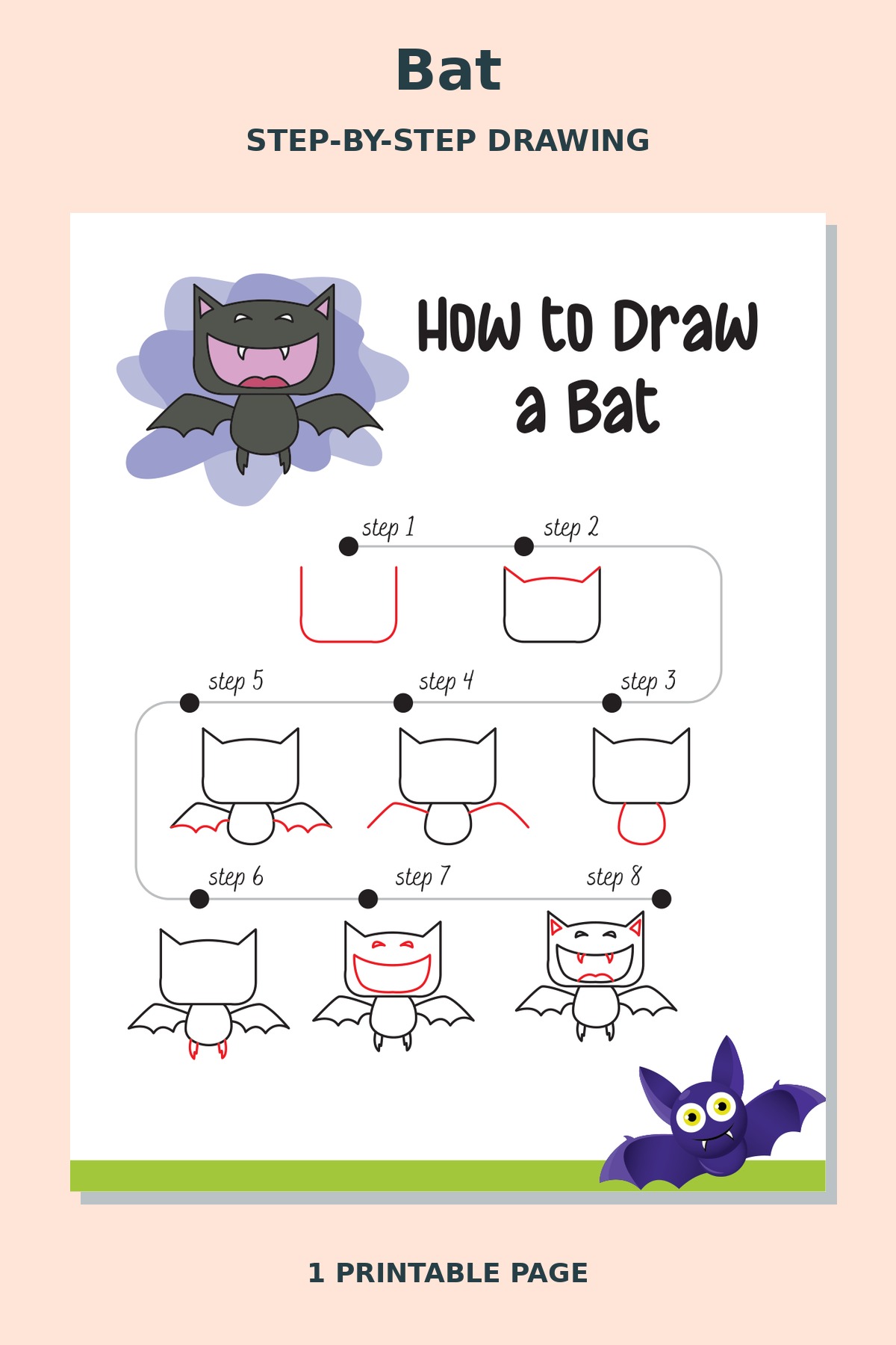 How to Draw Bat