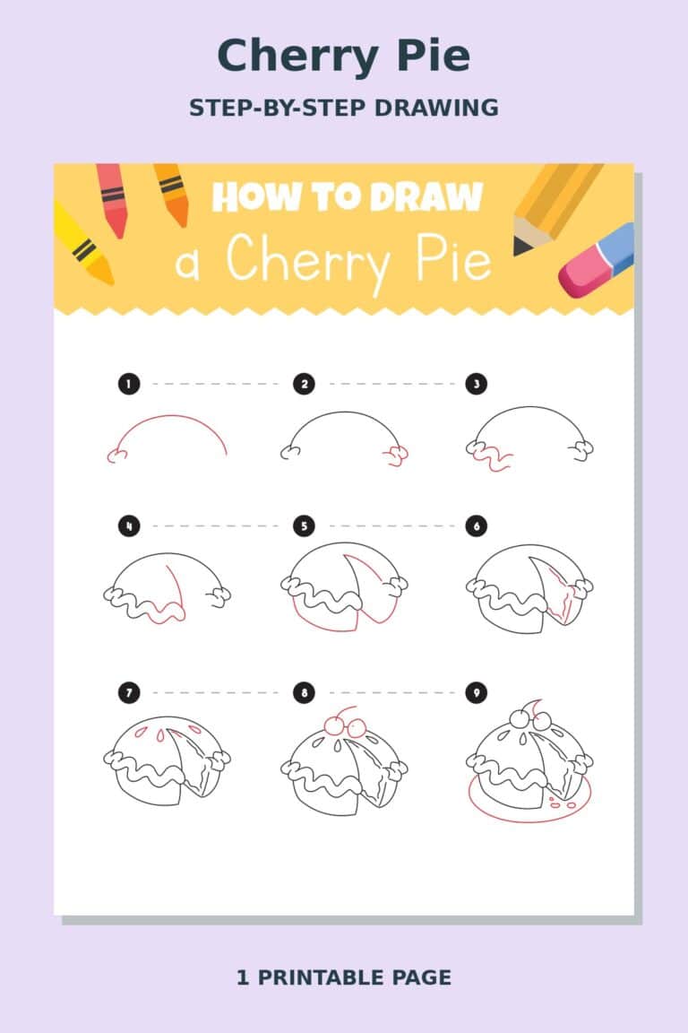 How to Draw Cherry Pie