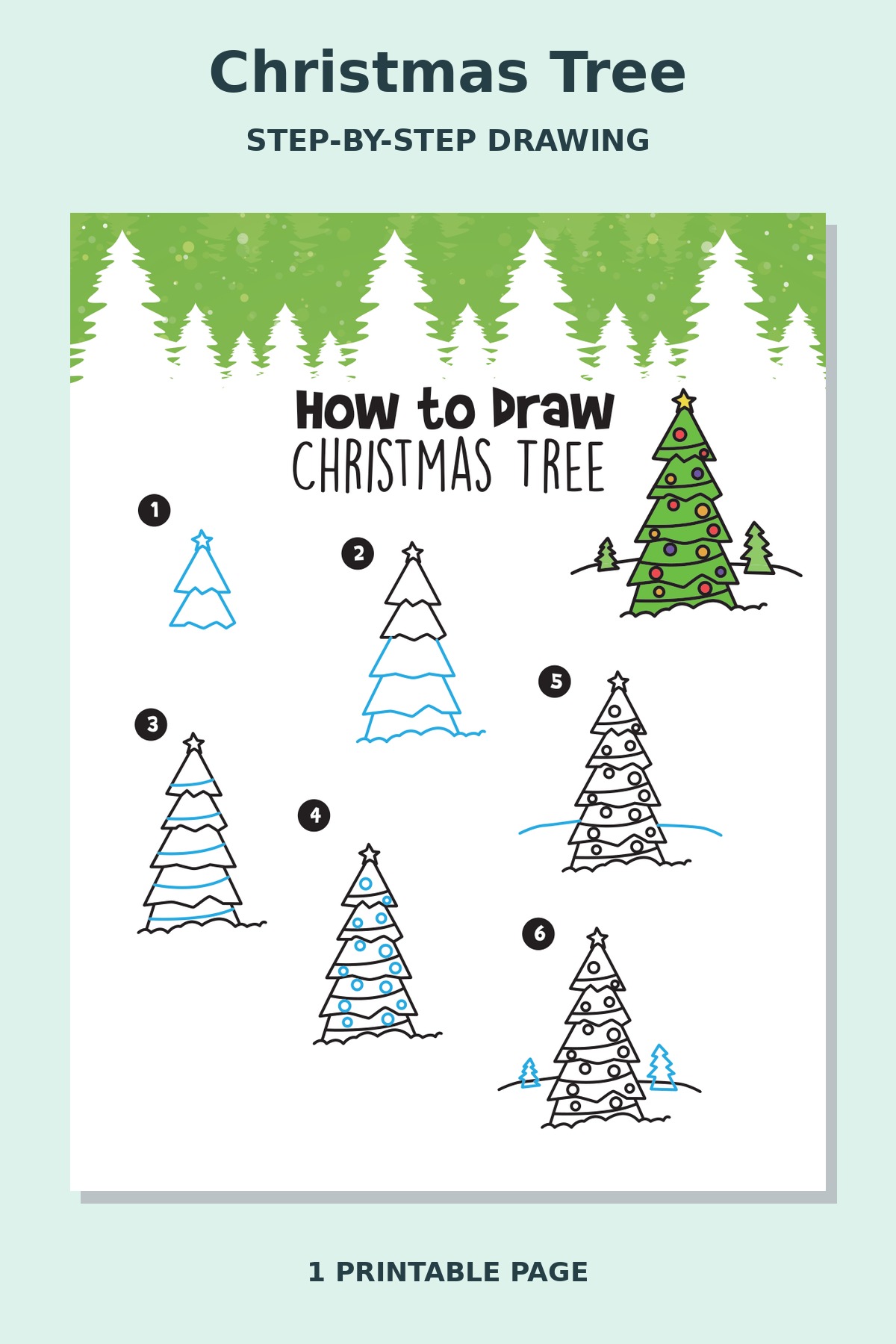 How to Draw Christmas Tree