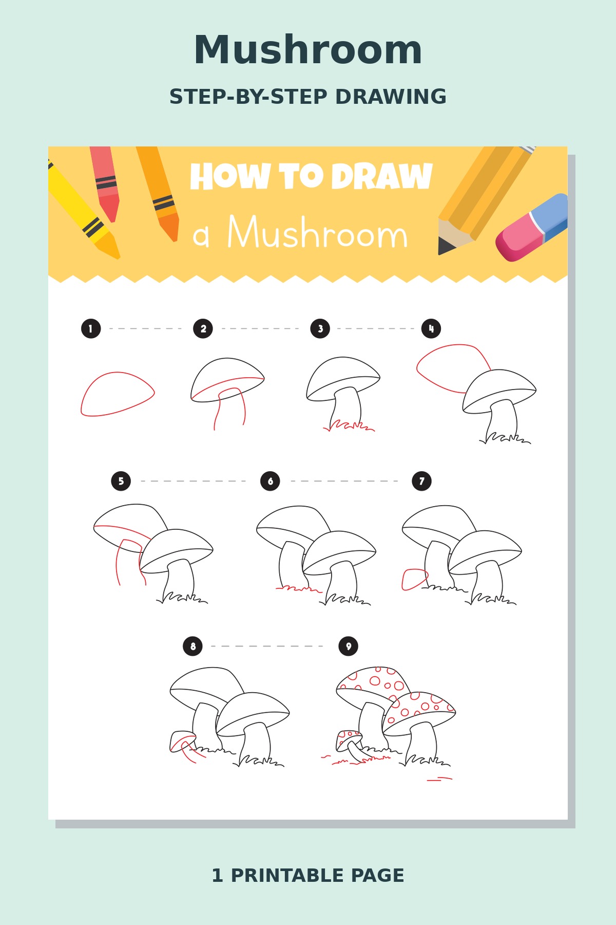 How to Draw Mushroom