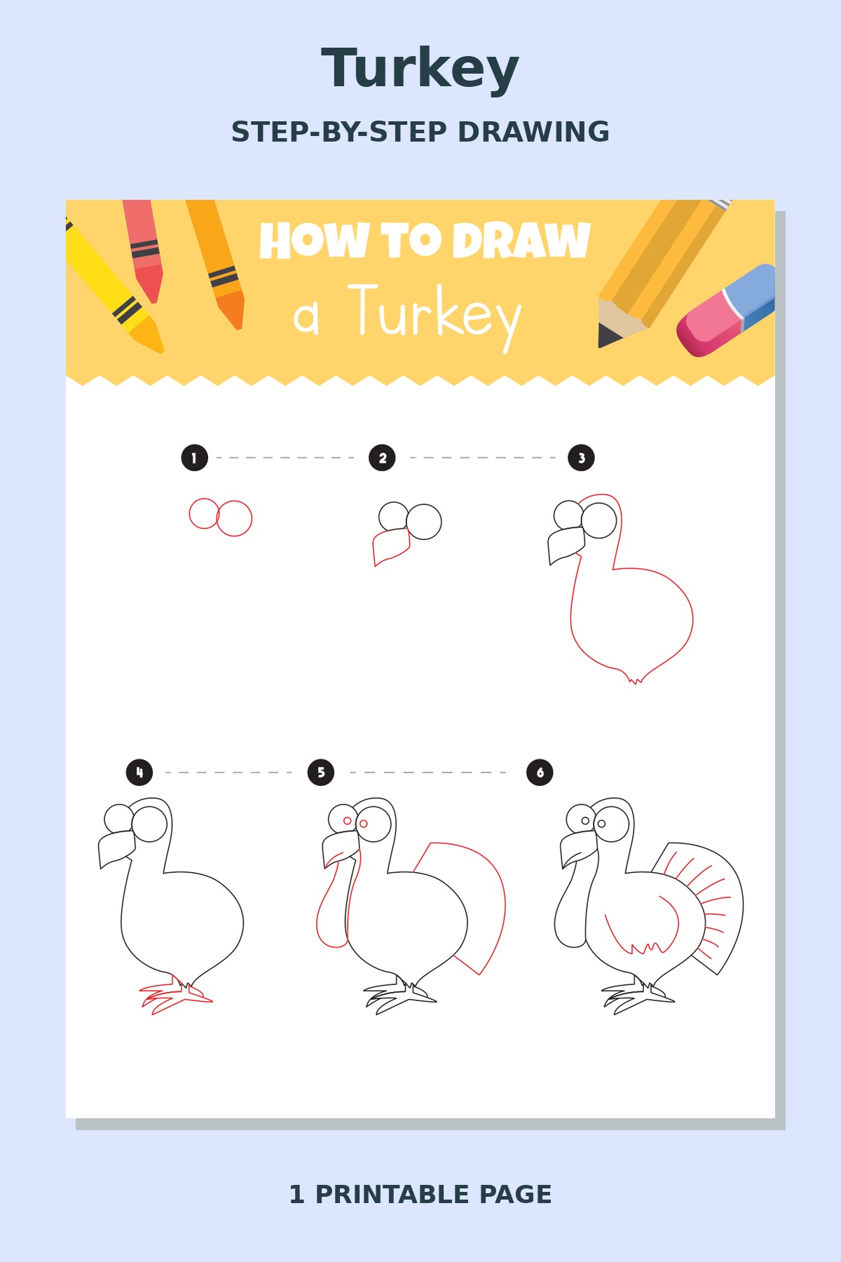 How to Draw Turkey
