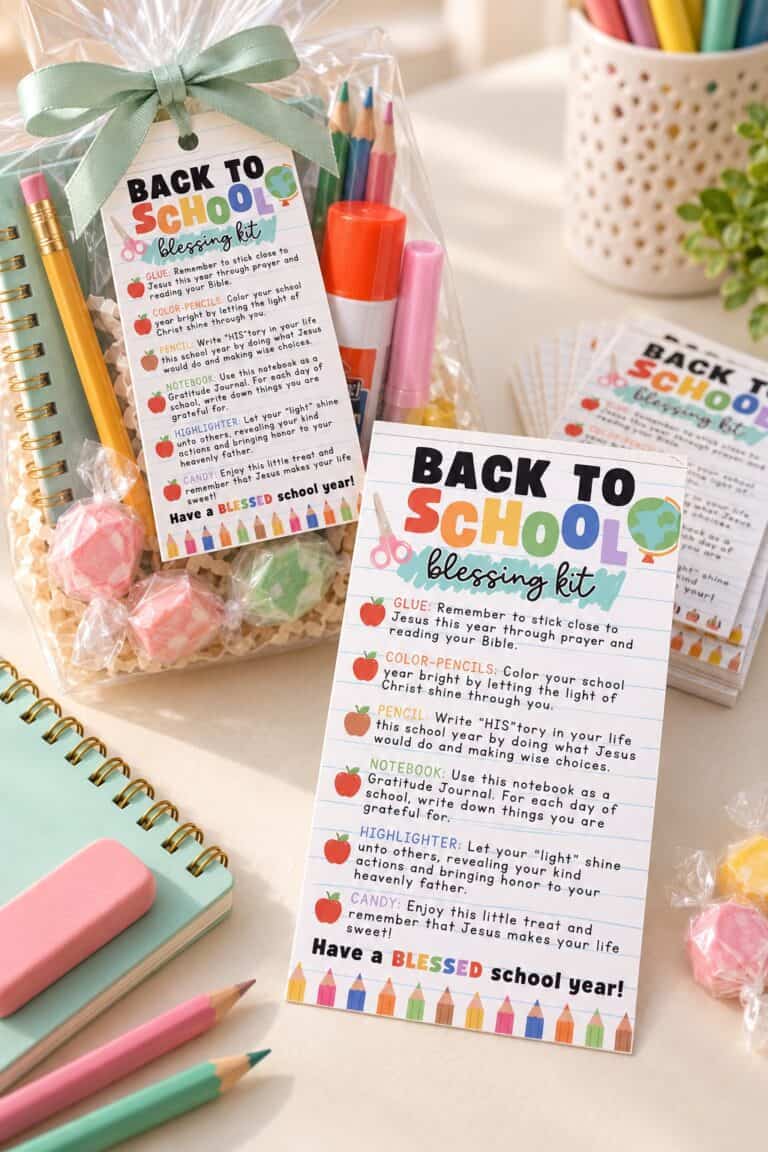 Back to School Blessing Kit Tags