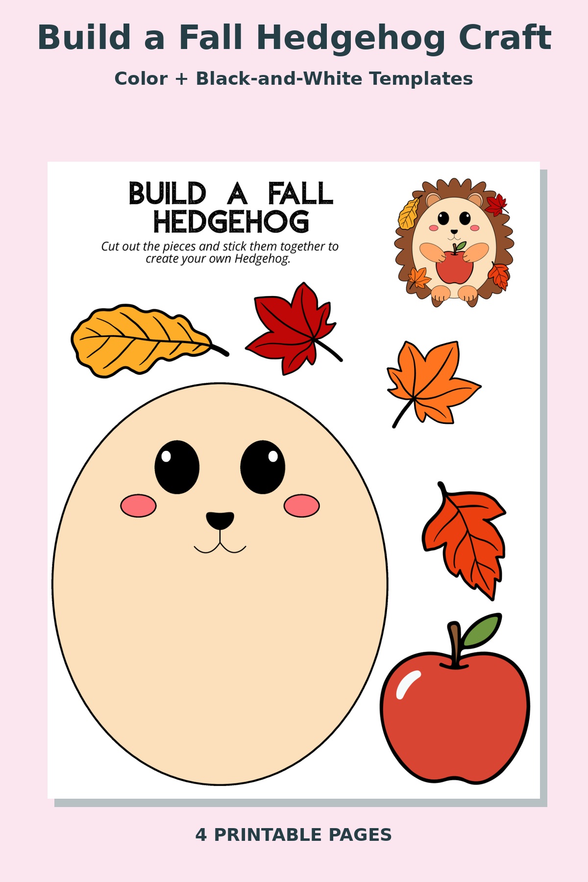 Build a Fall Hedgehog Craft