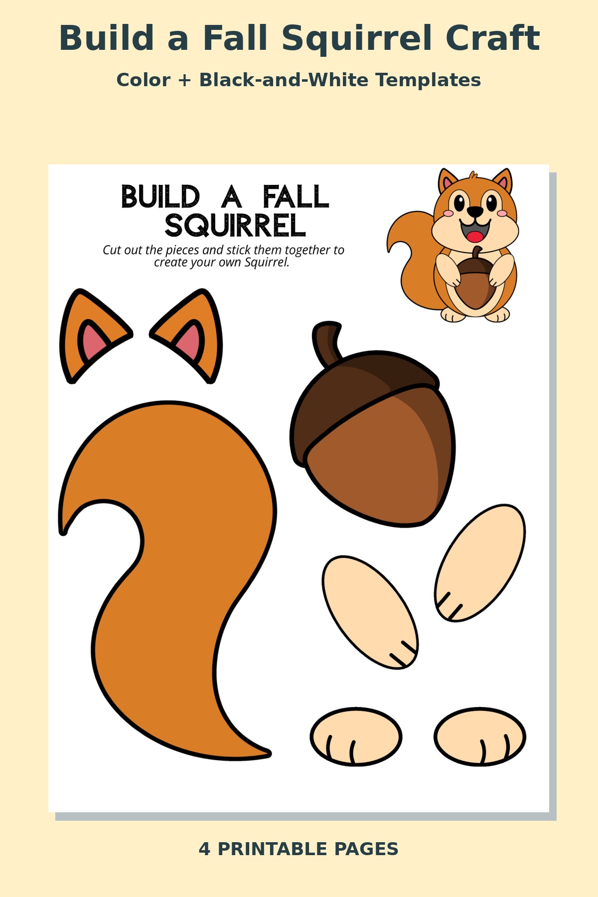 Build a Fall Squirrel Craft