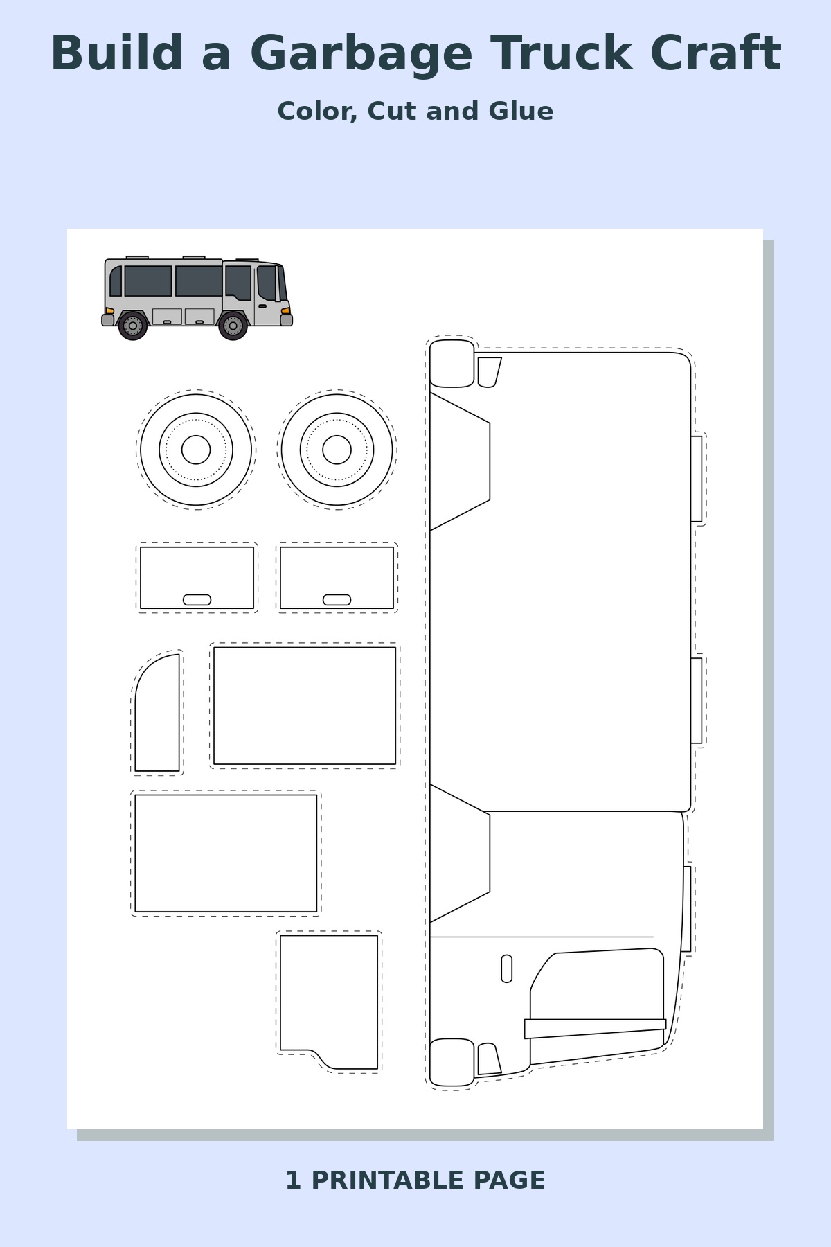 Build a Garbage Truck Craft