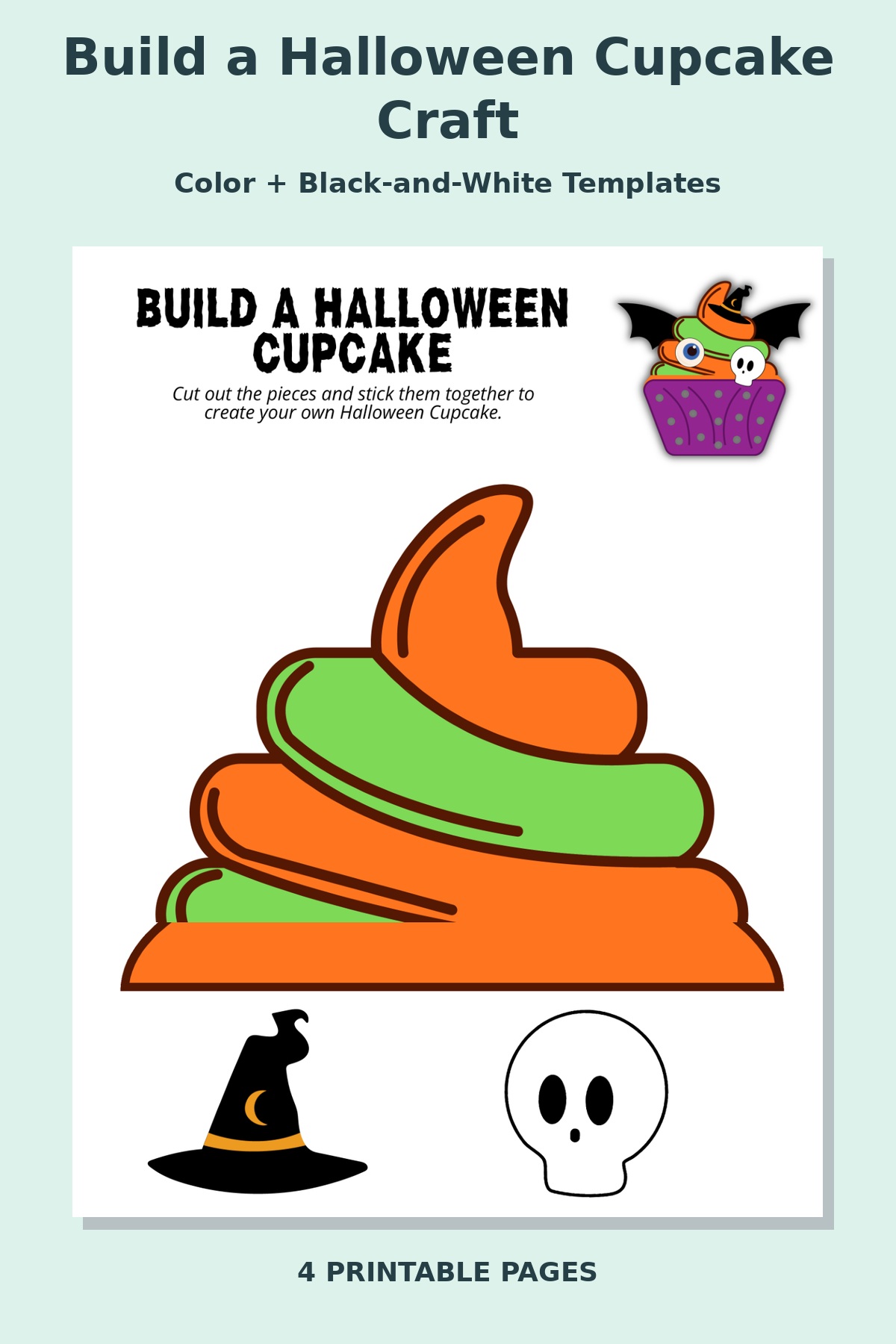 Build a Halloween Cupcake Craft