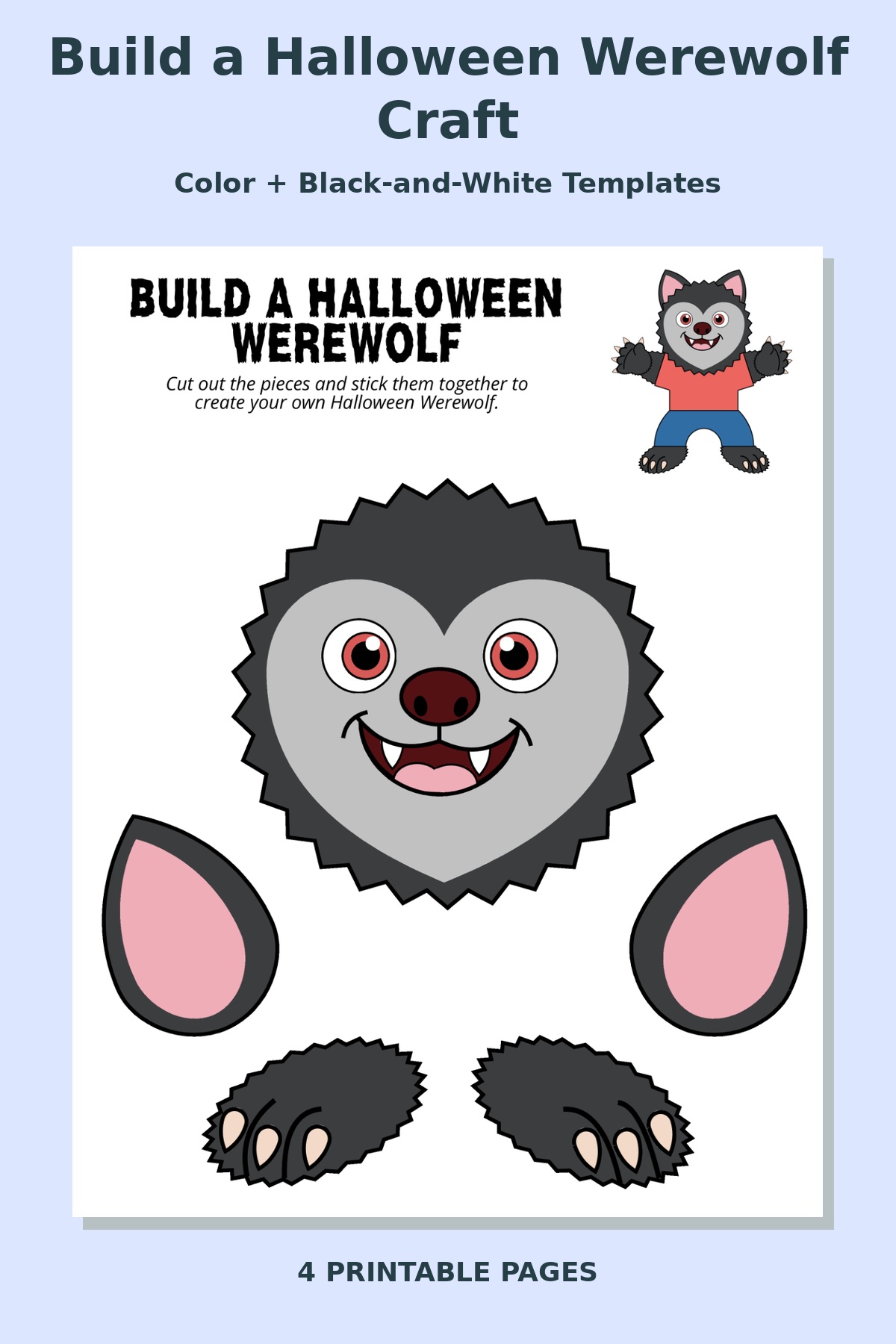 Build a Halloween Werewolf Craft