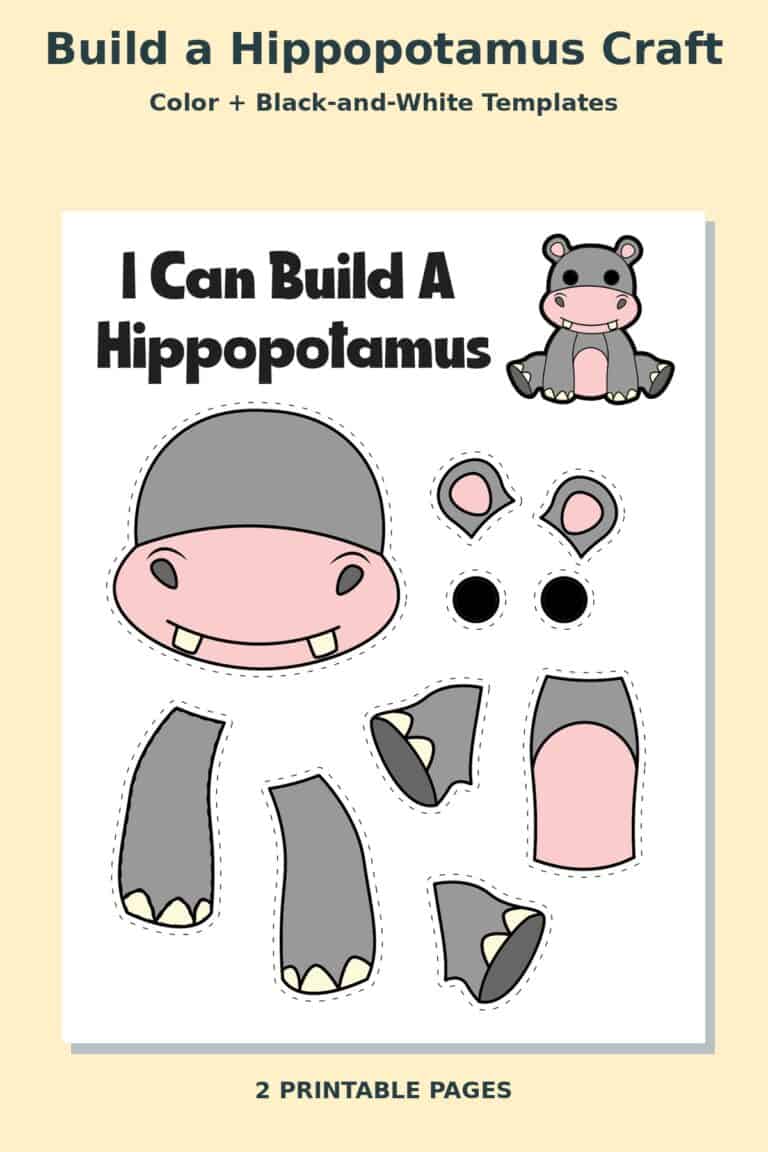 Build a Hippopotamus Craft