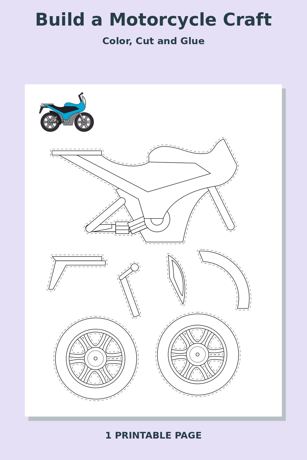 Build a Motorcycle Craft