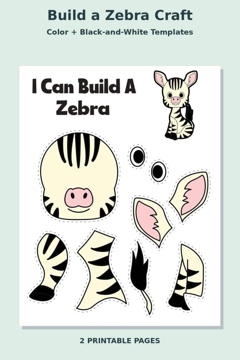 Build a Zebra Craft