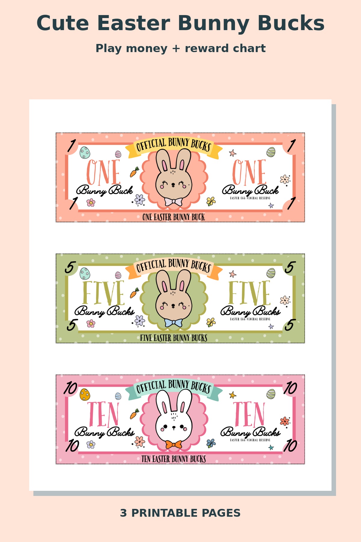 Cute Easter Bunny Bucks