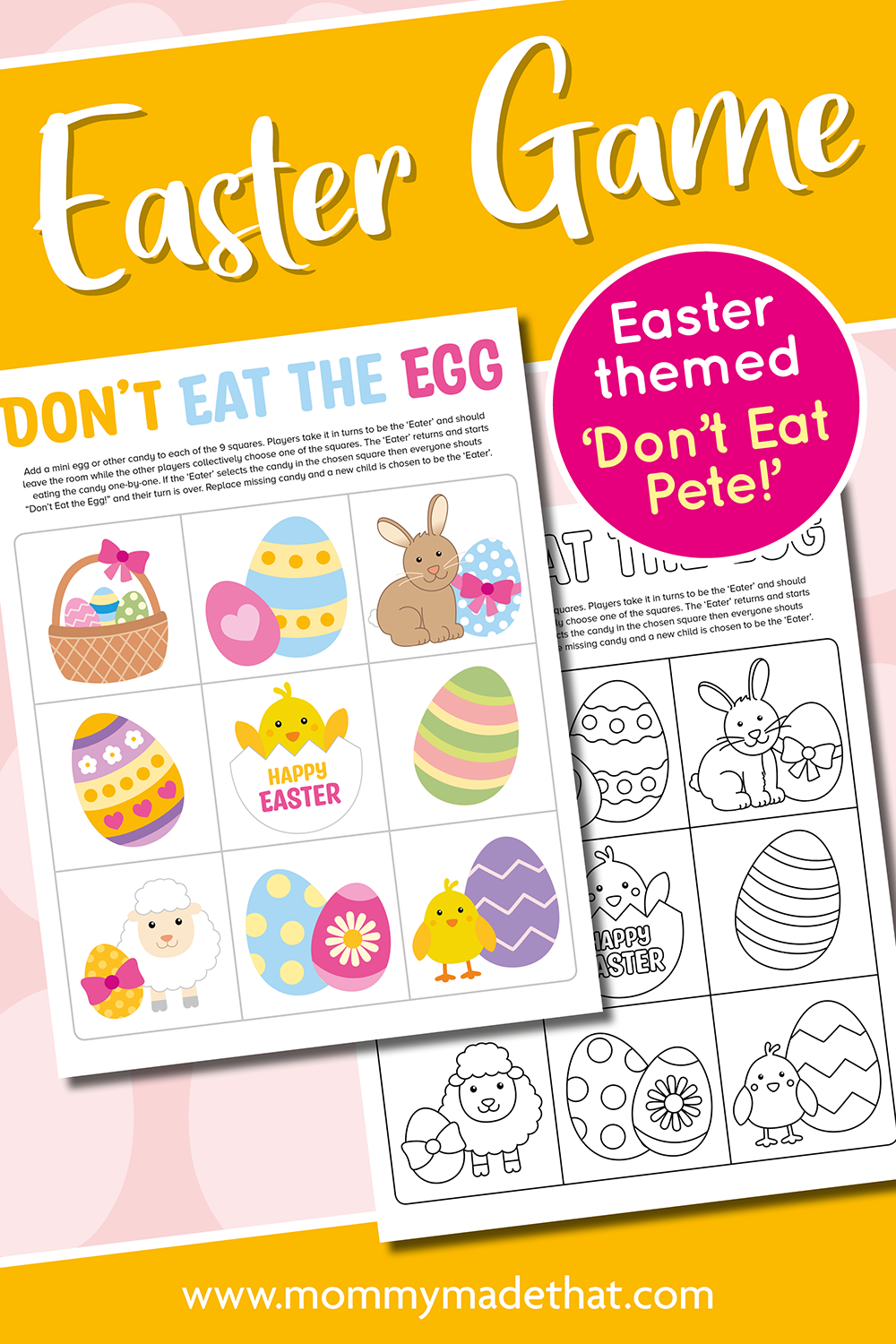 Don’t Eat the Egg Game