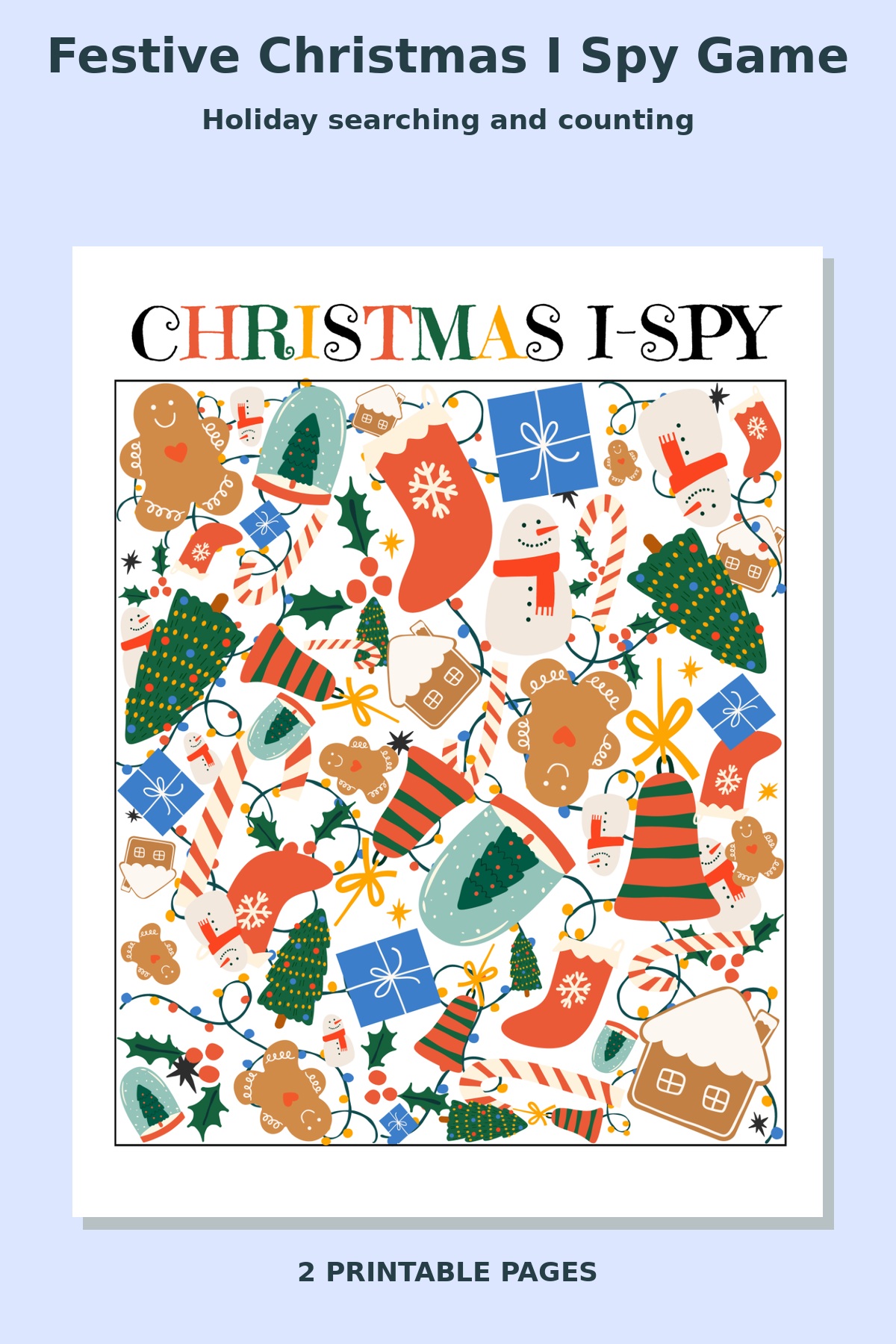 Festive Christmas I Spy Game