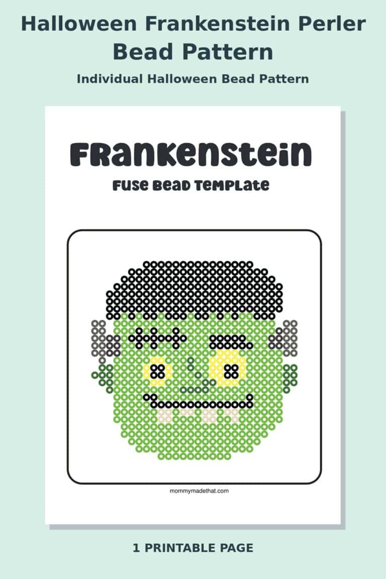 Halloween Frankenstein Perler Bead Pattern