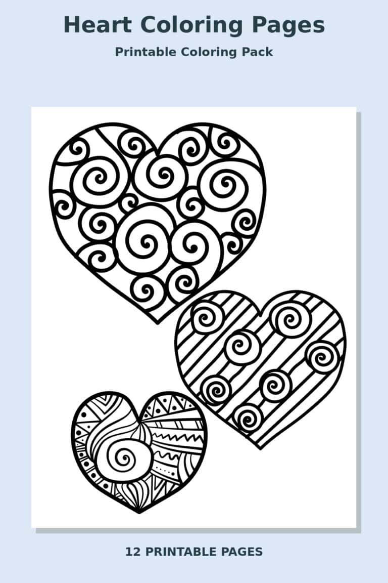 Heart Coloring Pages